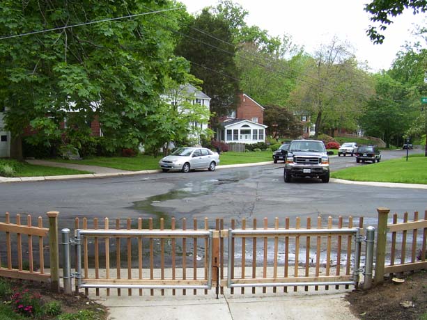 2 x 2 Picket Fence with gates re-inforced by steel frame