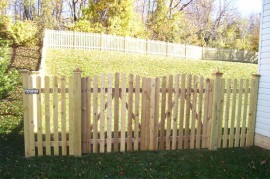 This is a custom made popcicle picket fence you will rarely see in your neighborhood