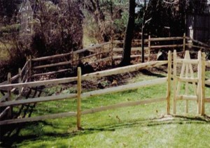 3 hole split rail fence